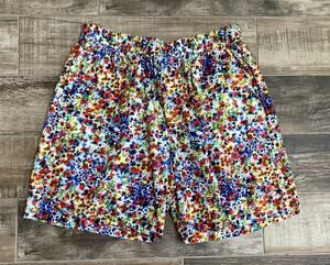 $795 NWT DSQUARED2 Floral Swim Shorts Trunks 100% Cotton Multi Color Size M / 50